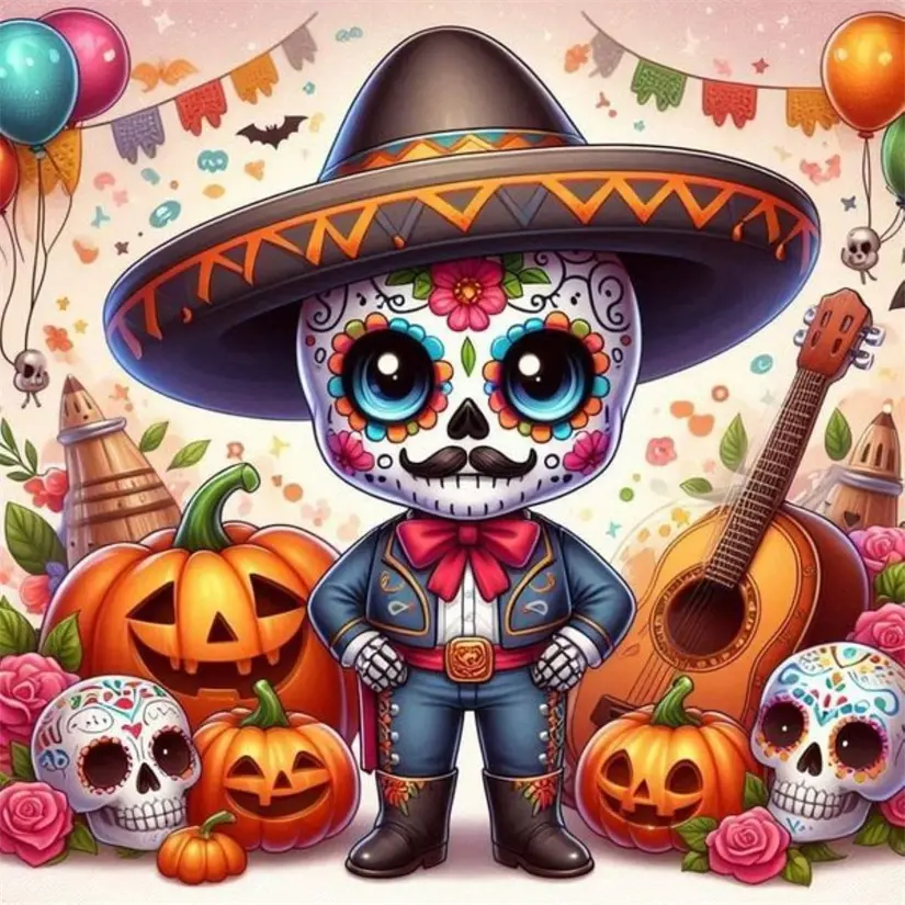 Catrines que puedes usar en vísperas del Día de Muertos. Foto: Pinterest