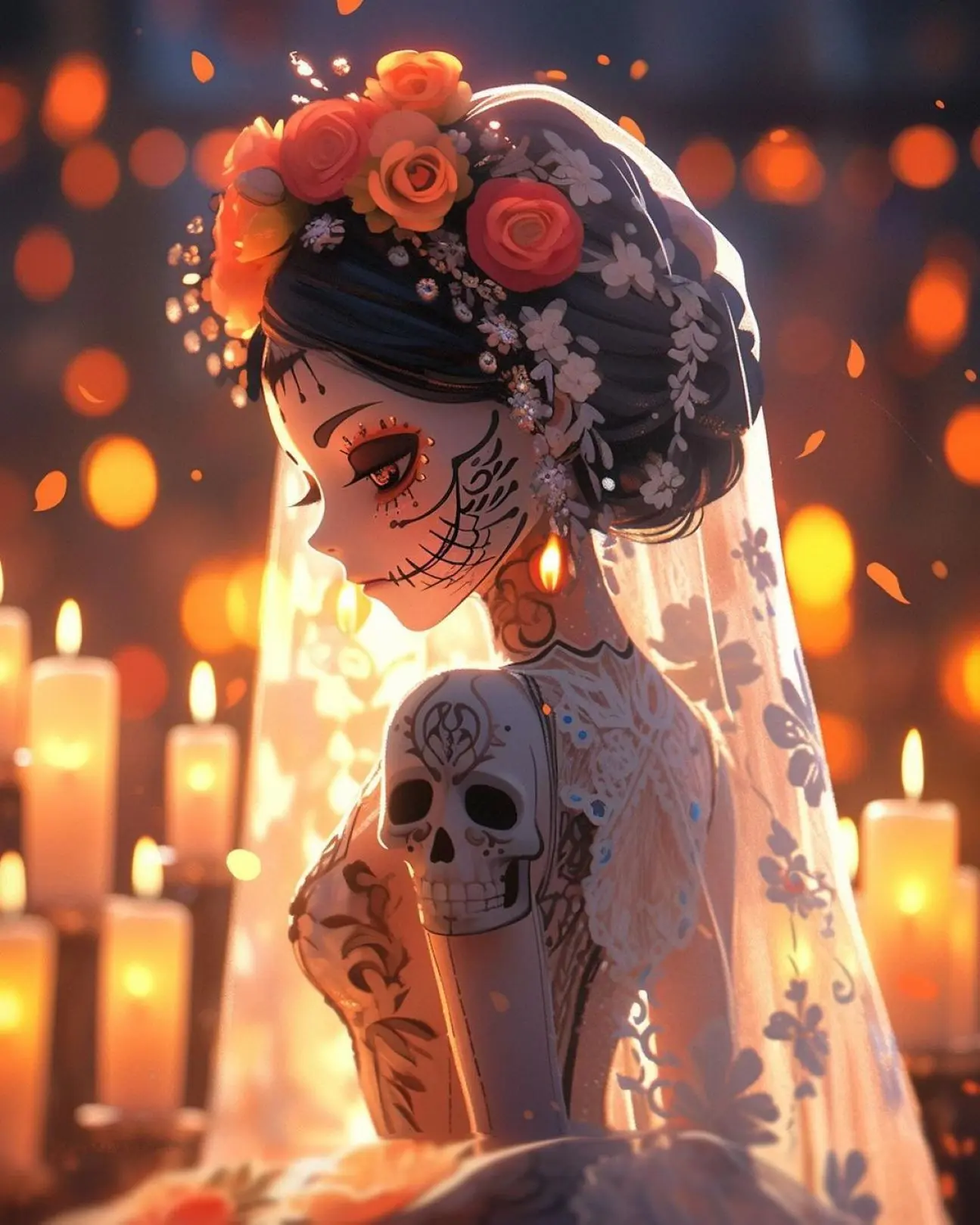 Diseños de catrinas. Foto Pinterest