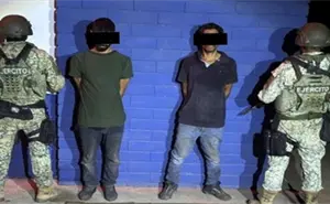 Ejército Mexicano captura a dos hombres armados en Estación Rosales, Culiacán
