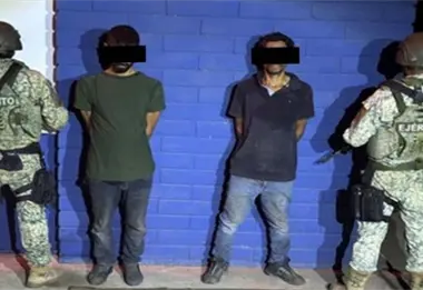 Ejército Mexicano captura a dos hombres armados en Estación Rosales, Culiacán