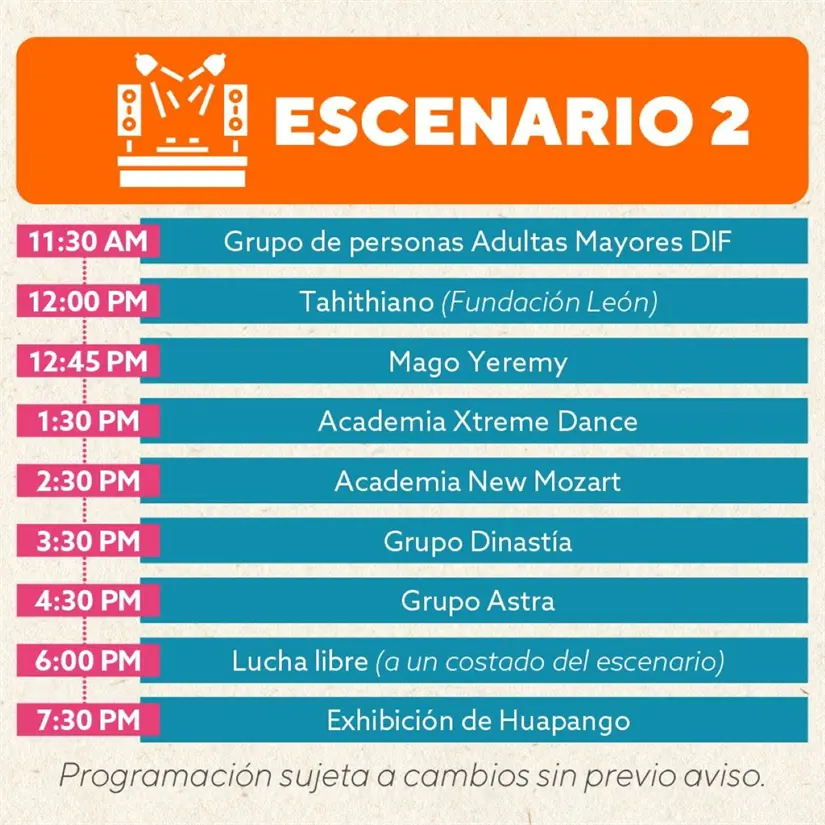 Actividades que habrá de la Romería de León, este fin de semana. Foto: Cortesía 