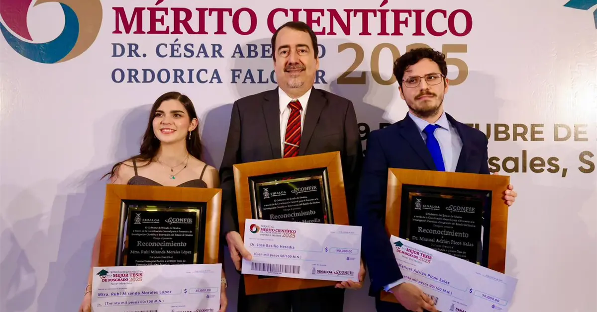 Reconocen a científicos sinaloenses por su contribución al desarrollo e innovación