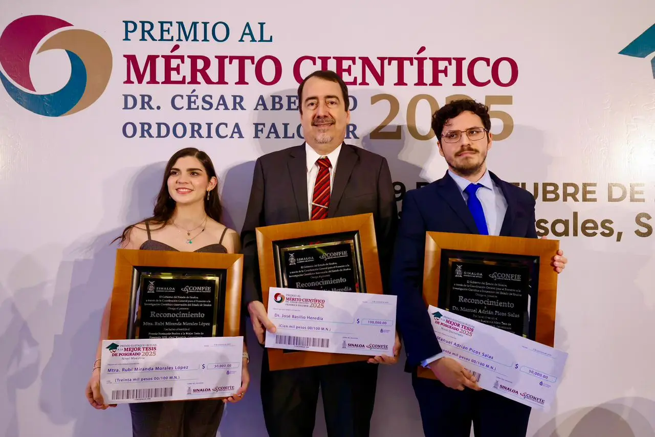 Sinaloa reconoce a sus investigadores más destacados de 2025.