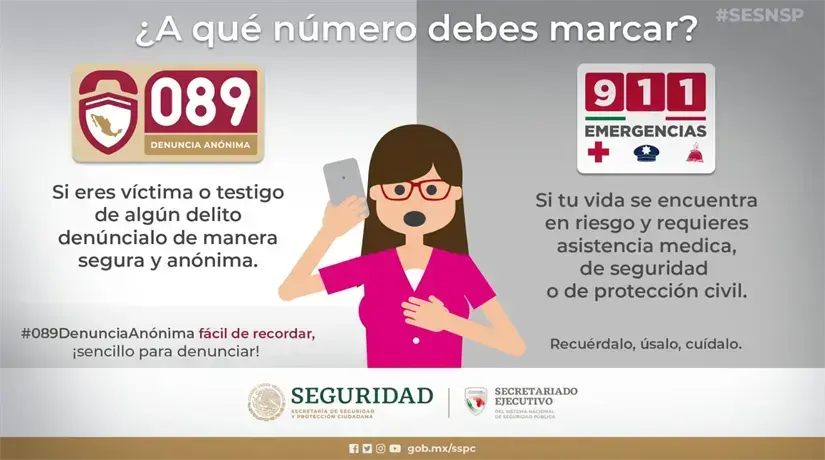 Denunciar es importante para acabar con los delitos. Foto: SSP
