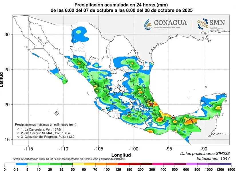 Sinaloa recupera agua: las lluvias recientes fortalecen las presas del estado