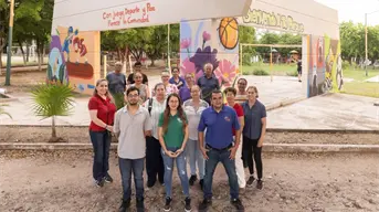 En el Parque Canaco, un mural invita a reflexionar sobre la paz, el deporte y la comunidad en Culiacán