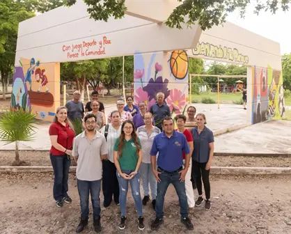 En el Parque Canaco, un mural invita a reflexionar sobre la paz, el deporte y la comunidad en Culiacán
