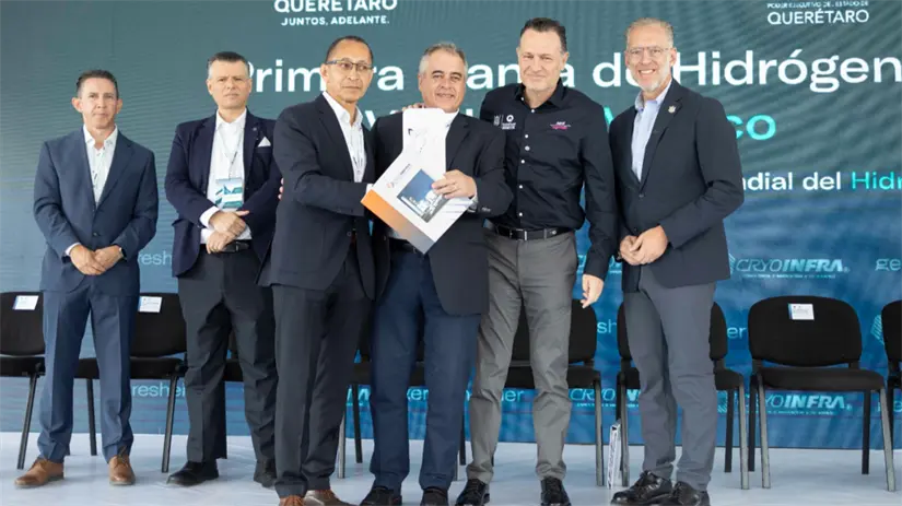 Se inaugura la primera planta de hidrógeno verde en Querétaro y todo México. Foto: cortesía.
