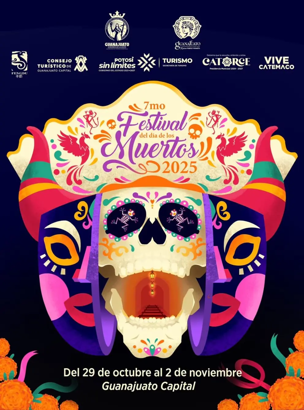 Disfruta de las actividades del 7mo Festival del Día de Muertos 2025. Foto: Cortesía.