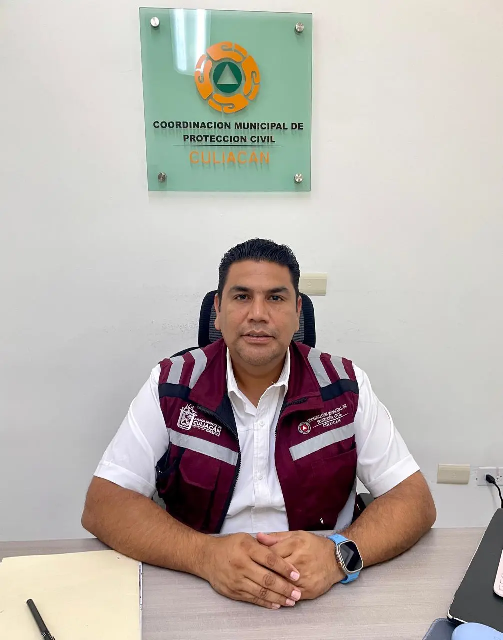 Jesús Bill Mendoza Ontiveros, coordinador municipal de Protección Civil.