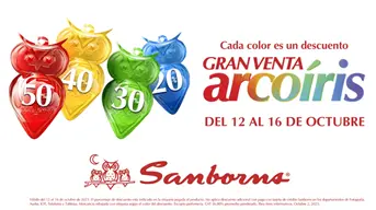 ¡Llegó la Venta Arcoíris 2025! Los descuentos más esperados de Sanborns ya están aquí