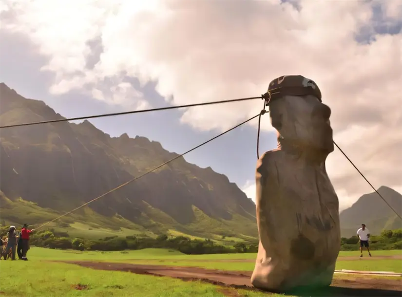 Conoce el método con el que se movieron los moáis de la Isla de Pascua. Foto: cortesía.