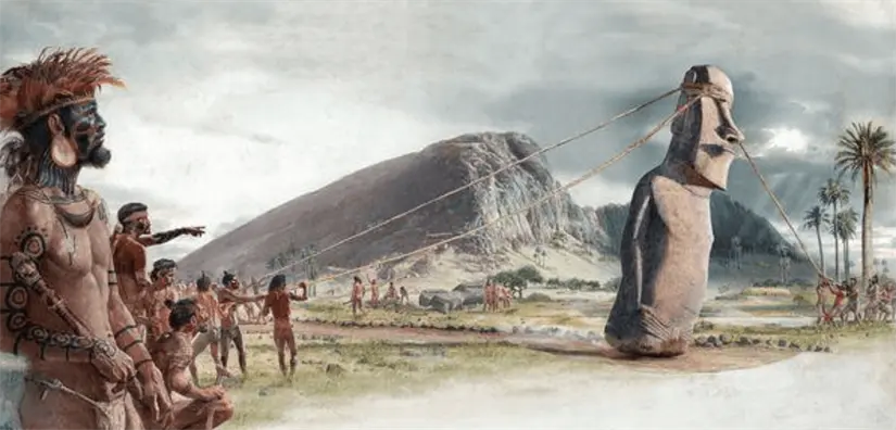 Los moáis son una muestra del conocimiento físico y la organización del pueblo Rapa Nui. Foto: cortesía.