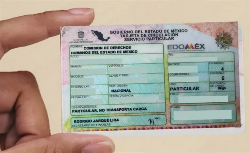 La tarjeta de circulación es clave para tener los papeles de tu vehículo en regla. Foto: Cortesía