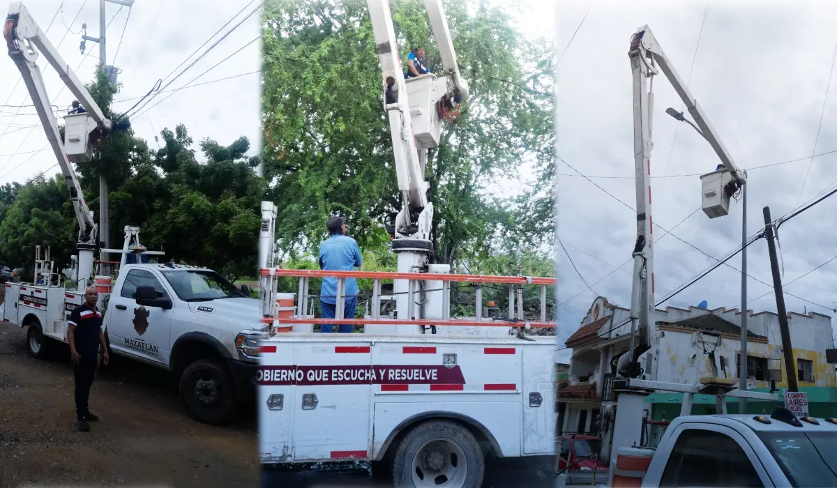 Personal del departamento de Alumbrado Público reparó decenas de luminarias en puntos estratégicos de Urías