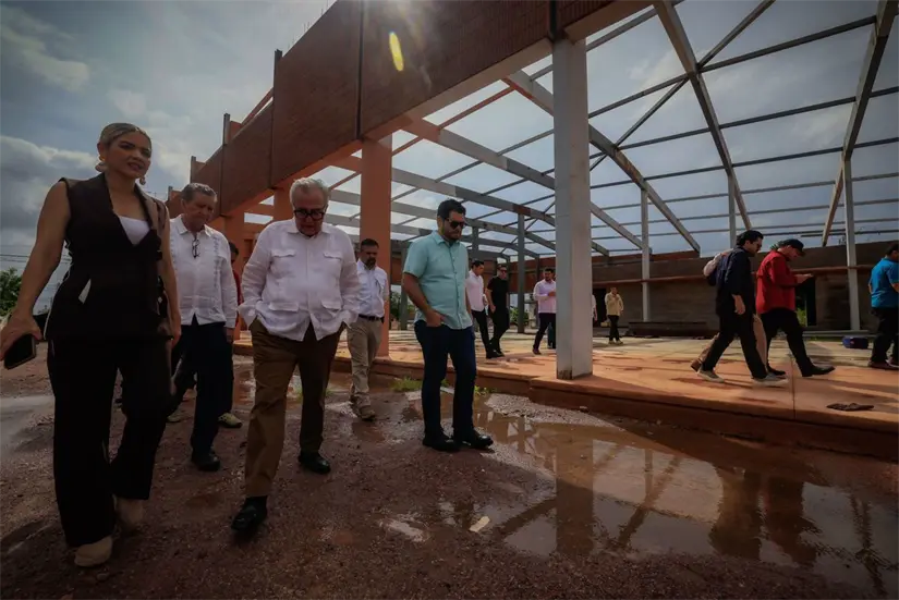Rocha Moya confirma que concluirá el Polideportivo Marco Verde en la colonia Juárez