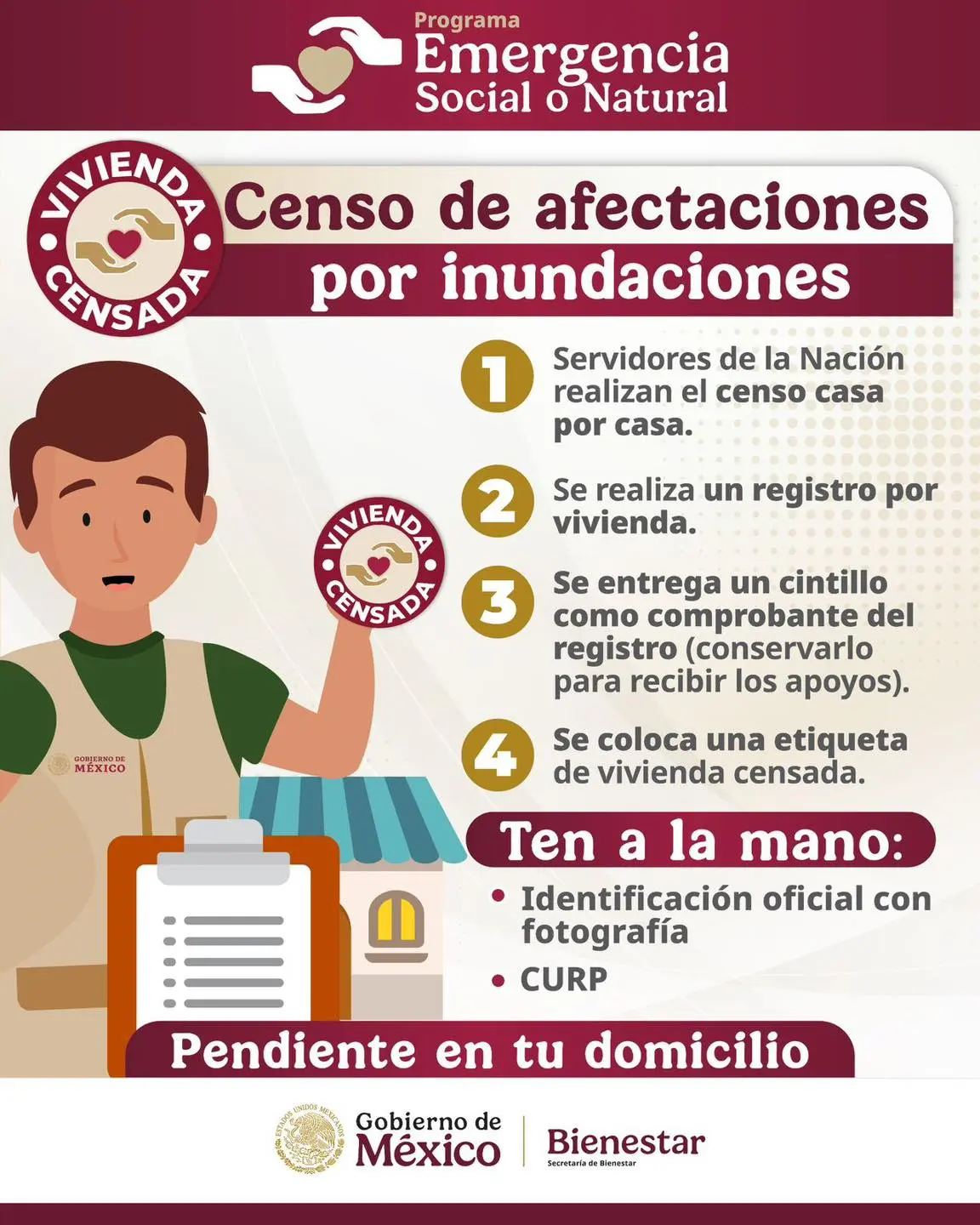 Los Servidores de la Nación serán quienes complementen el formato con los datos de los afectados. Foto: Cortesía.