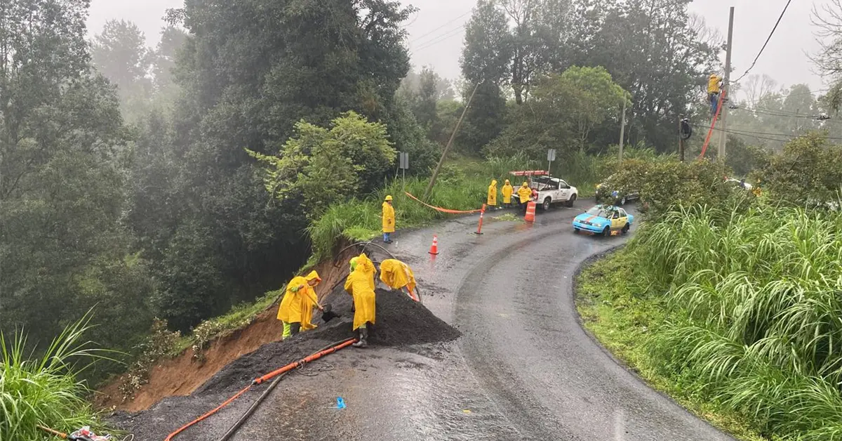 Lluvias en Hidalgo, Puebla y Veracruz dejan daños en carreteras: así avanza la reconstrucción
