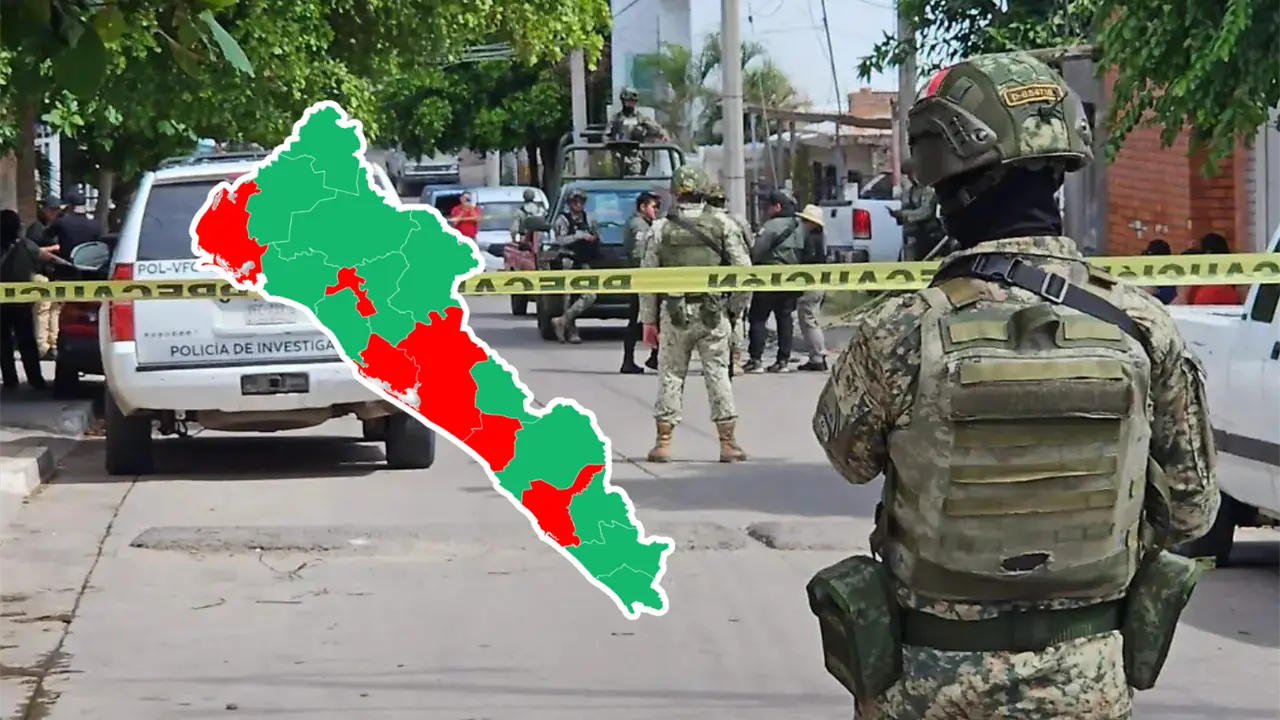 Elementos del Ejercito mexicano y Policía de Investigación resguardan escena del crimen. Foto: Cortesía