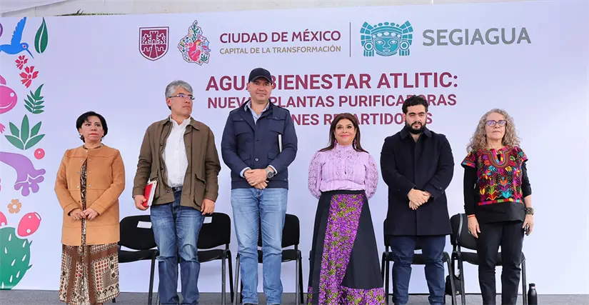 En marcha nuevas del Agua Bienestar en CDMX. Foto: Cortesía