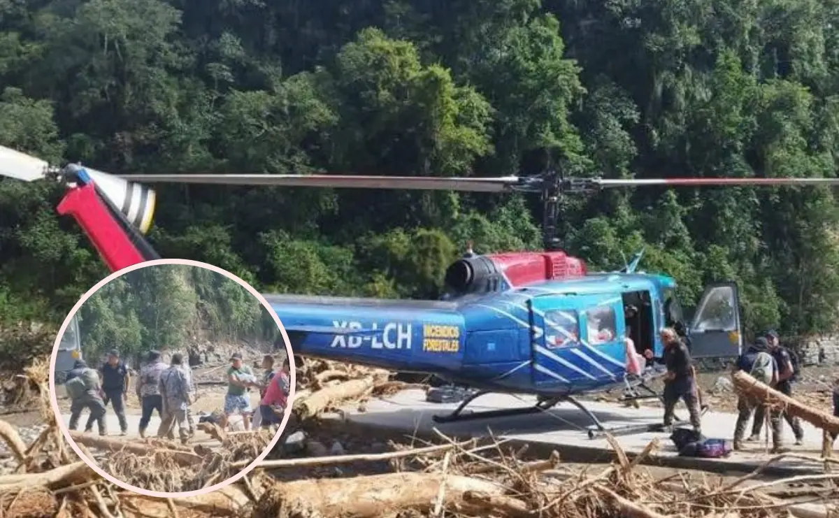 La ayuda llegó hasta las comunidades afectadas a través de helicópteros rentados por ciudadanos.