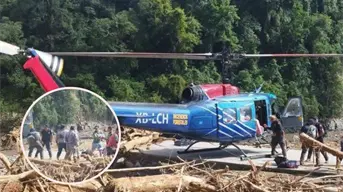 ¡Solidaridad mexicana! Familias rentan helicóptero para llevar ayuda a damnificados en Hidalgo