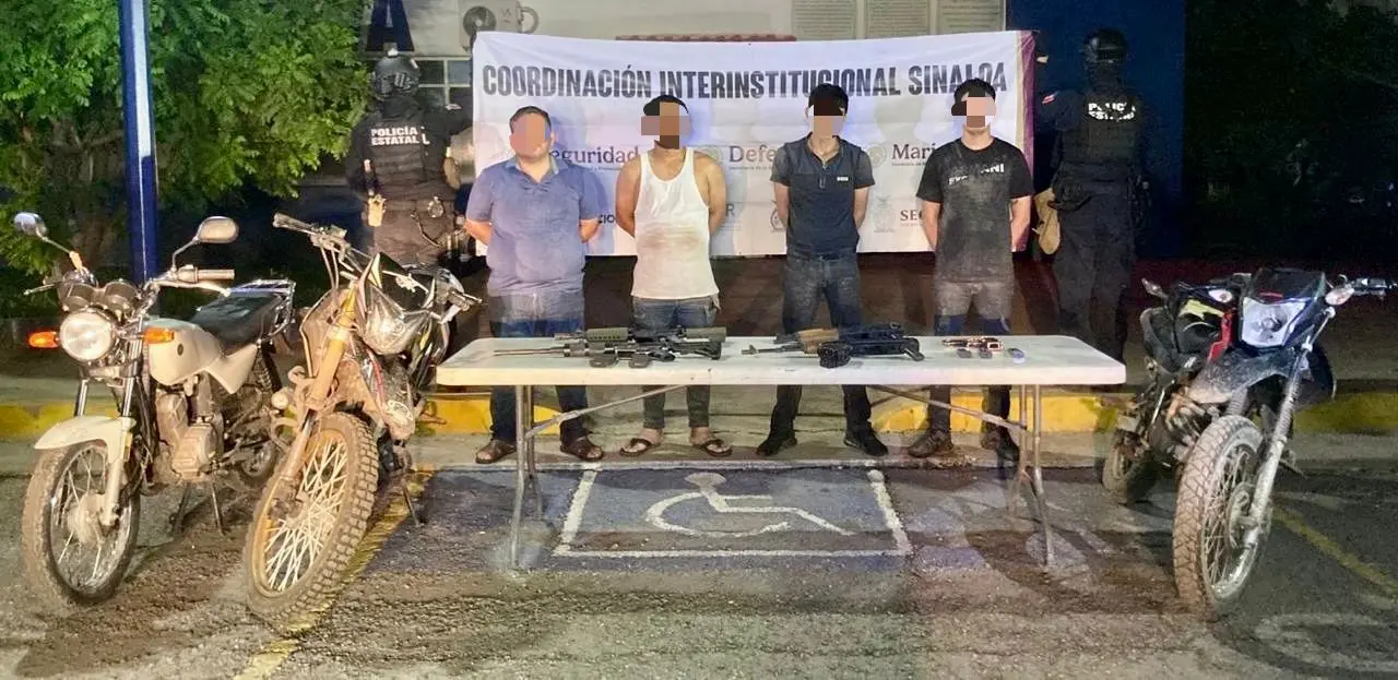 Los sospechosos fueron puestos a disposición de la FGR tras operativo conjunto.