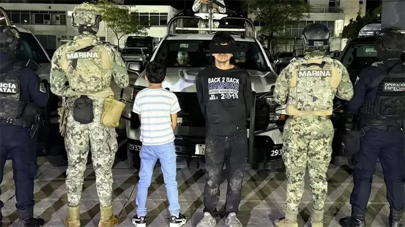 El menor fue detenido gracias al trabajo coordinado de las autoridades. Foto: Seguridad