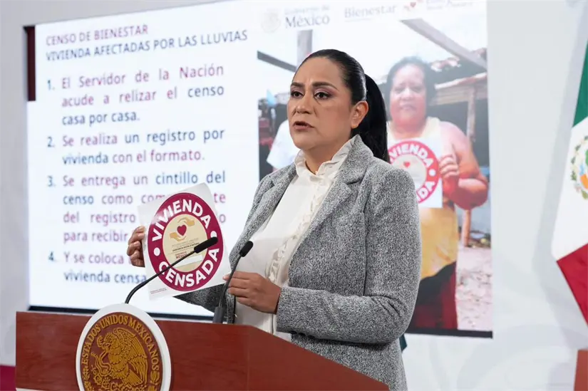 Este cintillo servirá como identificador de casa censada. Foto: Cortesía.