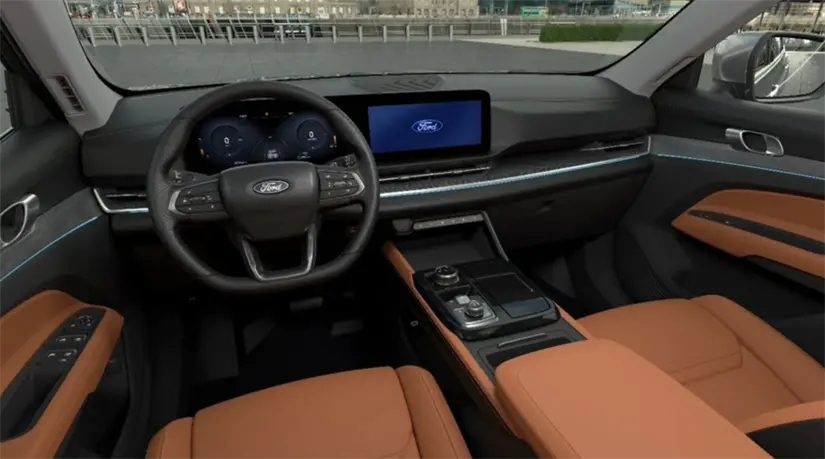 Interior del Ford Territory 2026. Foto: cortesía.