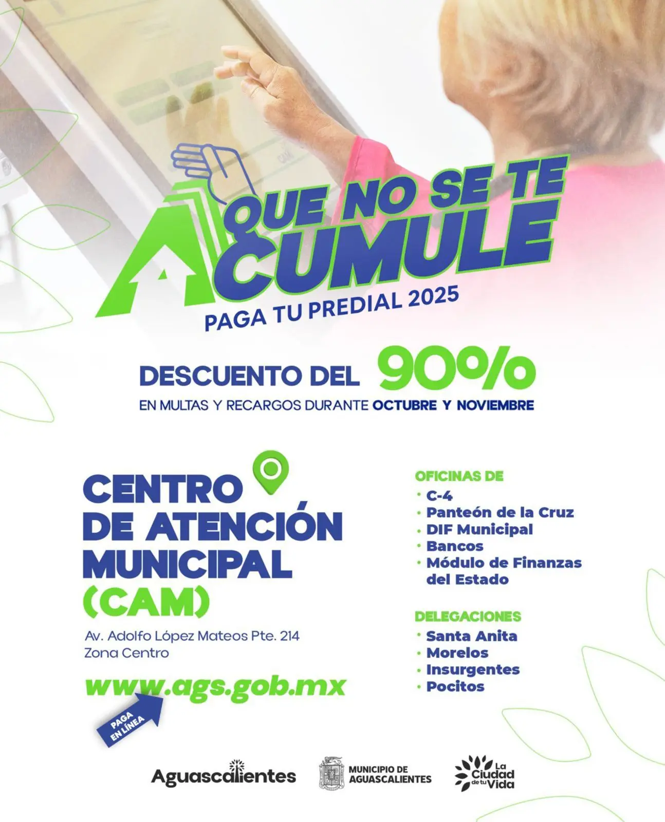 Centros de atención para pagar el predial en Aguascalientes. Foto: Cortesía