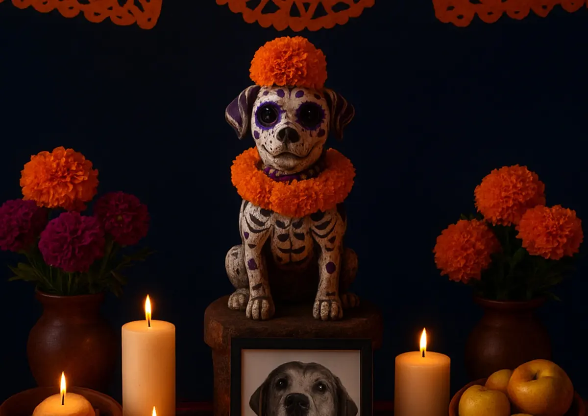 Este es el día en la que los animales visitan a sus seres queridos durante el Día de Muertos. Foto: Telediario.