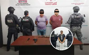 Detienen a tres personas tras cateos por bloqueos carreteros y quema de vehículos en Chiapas