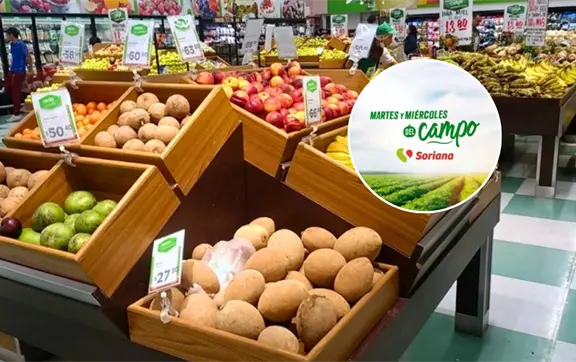 Ofertas del Martes y Mi&eacute;rcoles del Campo en Soriana: frutas y verduras a precios bajos el 23 y 24 de diciembre