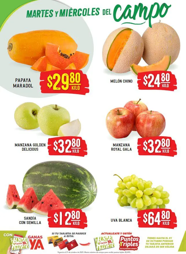 Conoce los descuentos en las frutas y verduras este Martimiércoles del Campo. Foto: Cortesía.