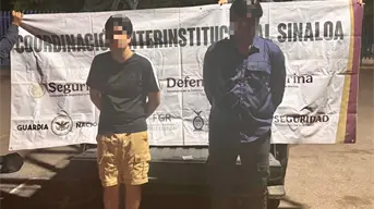 Detienen a dos jóvenes con cigarros de marihuana en Villas del Río, Culiacán