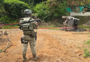 Ejército Mexicano abate a tres civiles y aseguran armamento tras agresión en Escuinapa