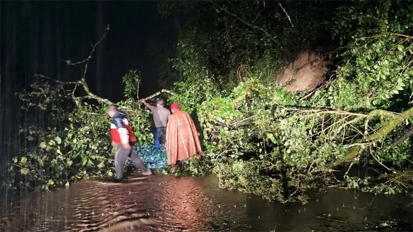 La localidad reporta cero fatalidades, pero si daños por lluvia. Foto: Cortesía