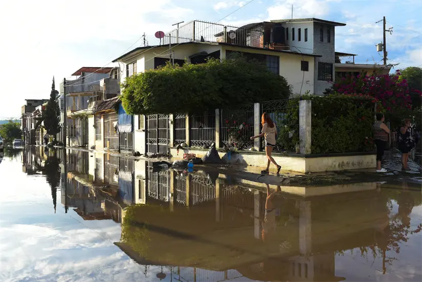 Al menos cuatro ríos superaron su nivel de agua. Foto: Cortesía