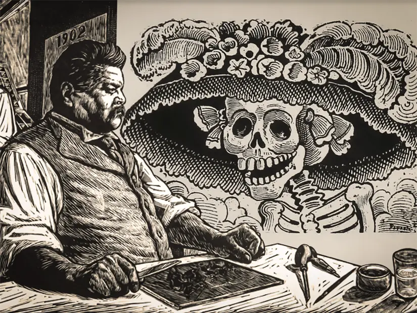 José Guadalupe Posada, creador de la Catrina. Foto: cortesía.