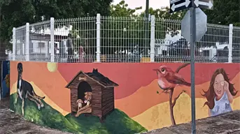 Mural en Parque Tanganica: combinan arte, naturaleza y comunidad en Zona Dorada, Culiacán