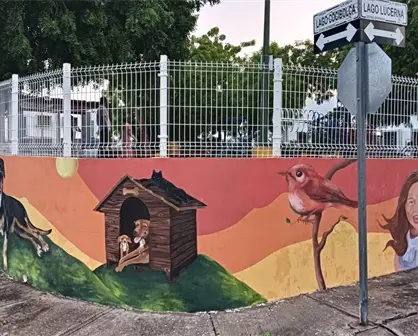 Mural en Parque Tanganica: combinan arte, naturaleza y comunidad en Zona Dorada, Culiacán