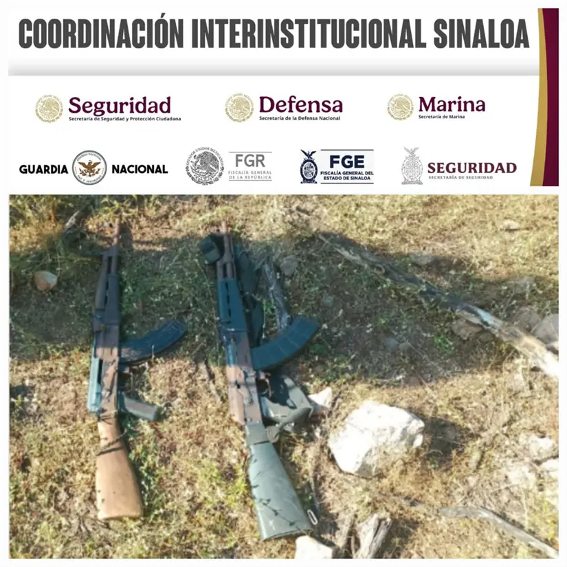 Operativo en Elota deja un delincuente abatido y armas decomisadas.