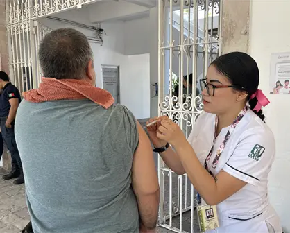 ¡A vacunarse! instalan módulos con dosis contra influenza, neumococo y COVID 19 en Mazatlán