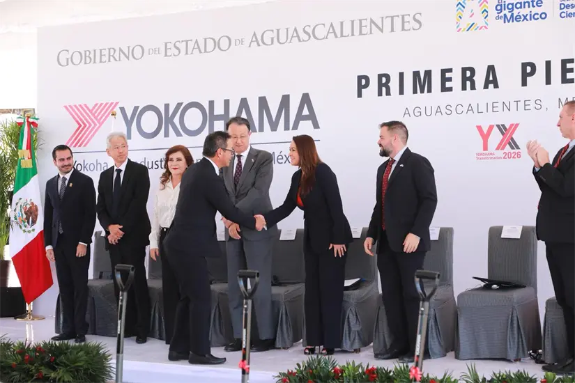 Yokohama amplía planta de producción en Aguascalientes. Foto: Cortesía