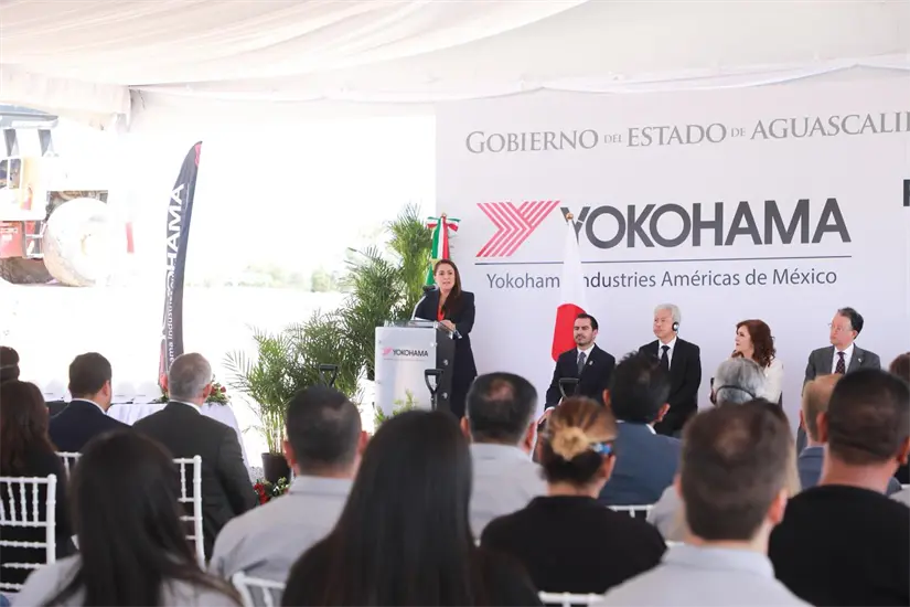 Yokohama sigue invirtiendo en Aguascalientes. Foto: Cortesía