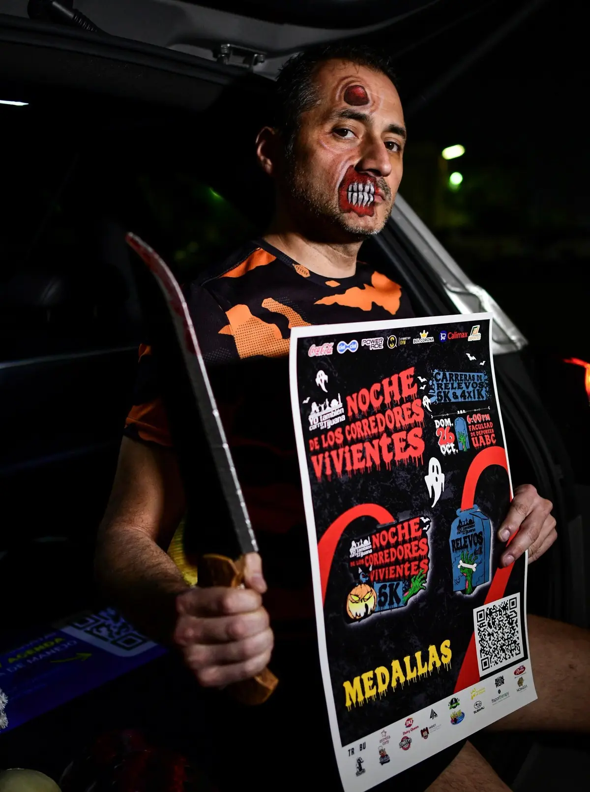 Carrera pedestre “La noche de los corredores vivientes”. Foto: Cortesía.