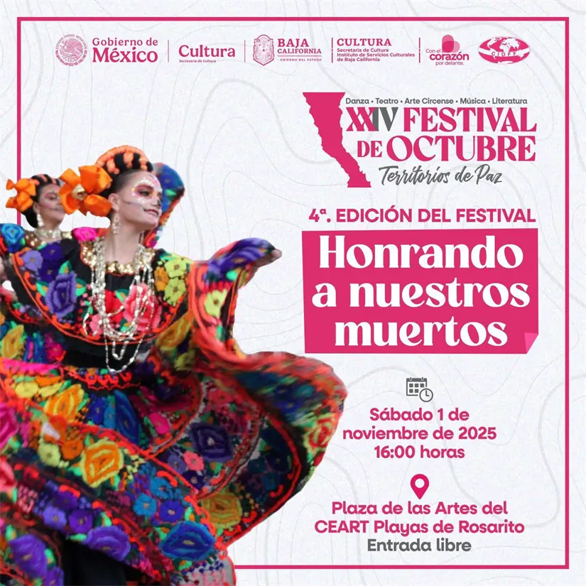 Actividades por Halloween y Día de Muertos en Rosarito. Foto: Cortesía