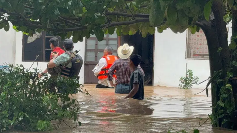 Estos son los municipios que más afectaciones han sufrido por las lluvias fuertes en San Luis Potosí. Foto: Cortesía.
