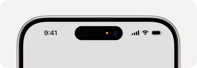 El punto naranja en tu iPhone indica el uso del micrófono. Foto: Cortesía.